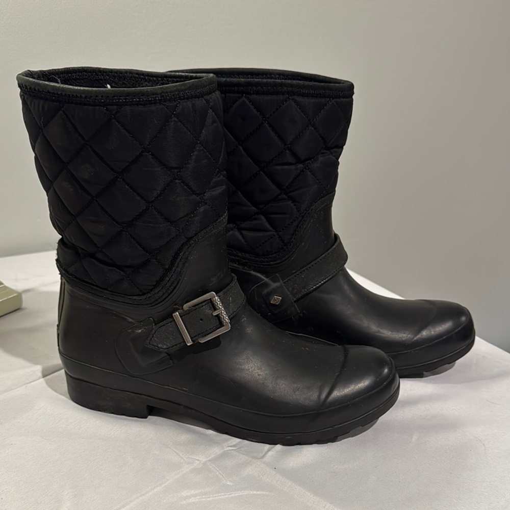 Sperry Black‎ Quilted Winter Boots